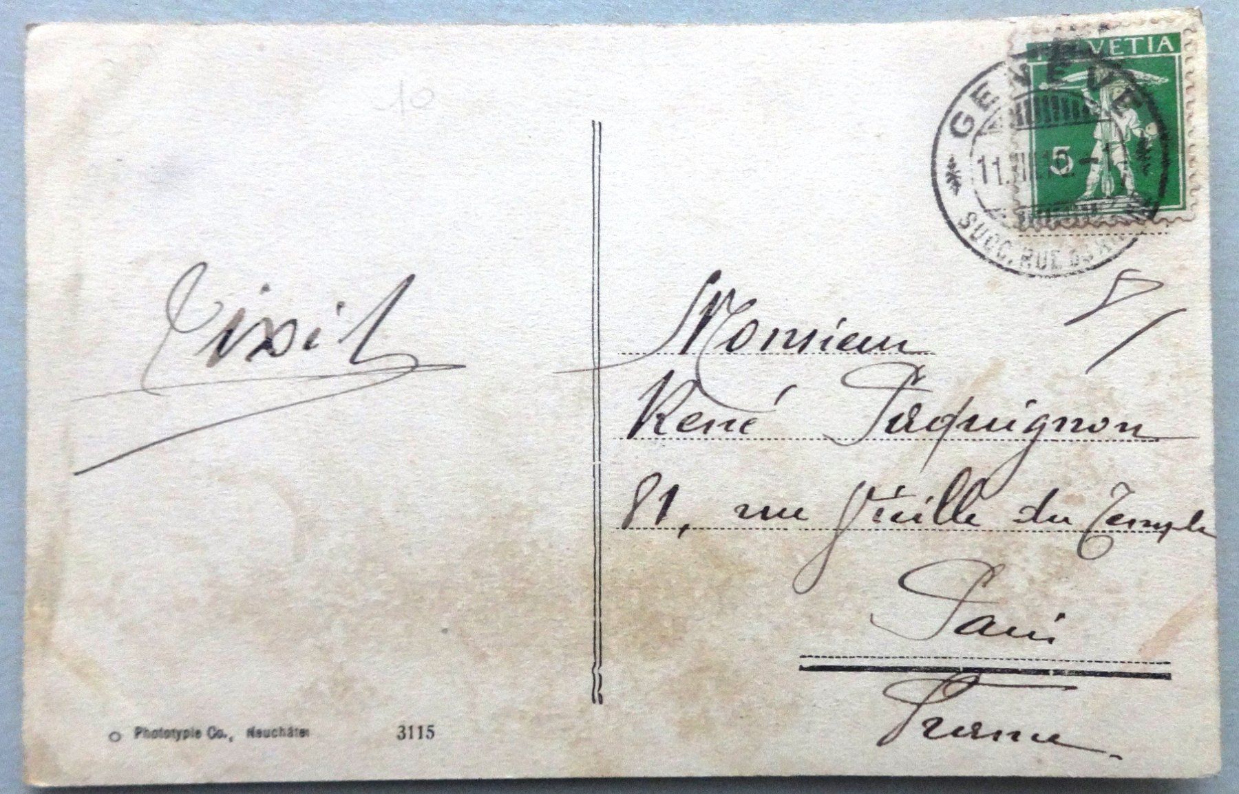 Cartes postales: Genève - Lac Léman - Panorama – Défectueux à Fétigny par Billy2miny 1