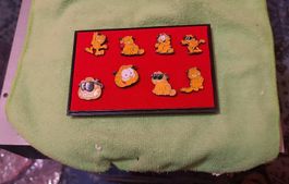 Vintage Garfield Pins Sammlung - Selten und Sammlerwürdig!