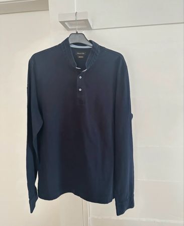Langarmshirt Massimo Dutti dunkelblau Grösse XL 