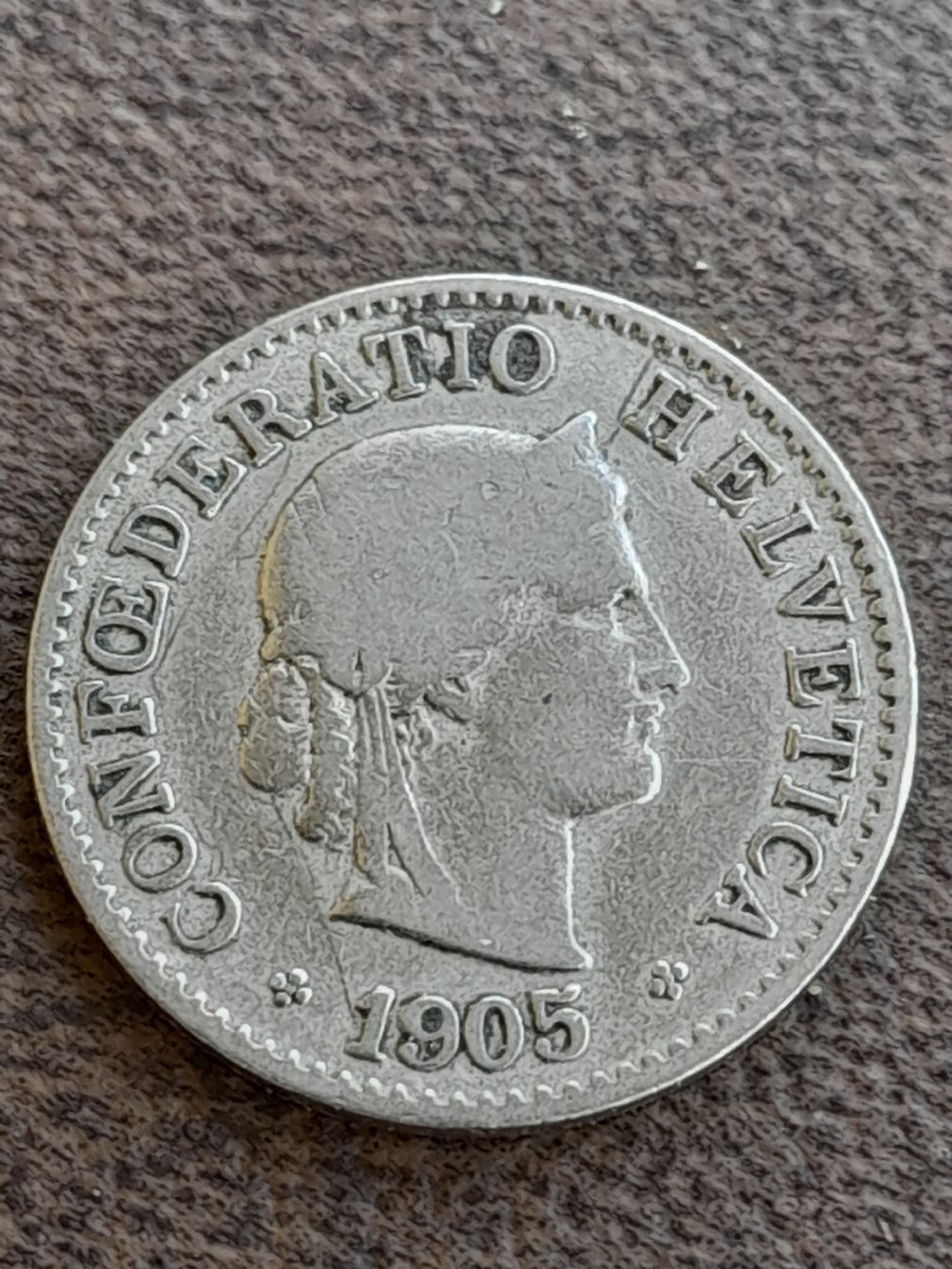 Alle Münzen: 5 Rappen 1905  – Gebraucht aus Basel von Basel_20