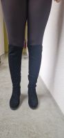 Overknees mit Reisverschluss