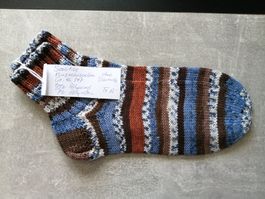 Kurzrohrsocken handgestrickt, Grösse: 46/47, sensitiv