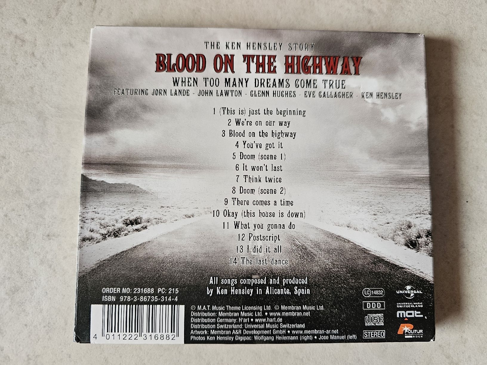 CDs: Ken Hensley  -  Blood On The Highway – Gebraucht aus Schneisingen von backstore24 1