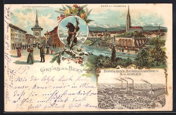 Ansichtskarten: Litho Bern, Amidonneries Hoffmann, Tour  – Gebraucht aus Berlin von bartko-reher