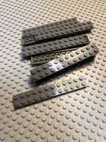 Lego  6x  Platten  2x12 (2445) dunkelgrau