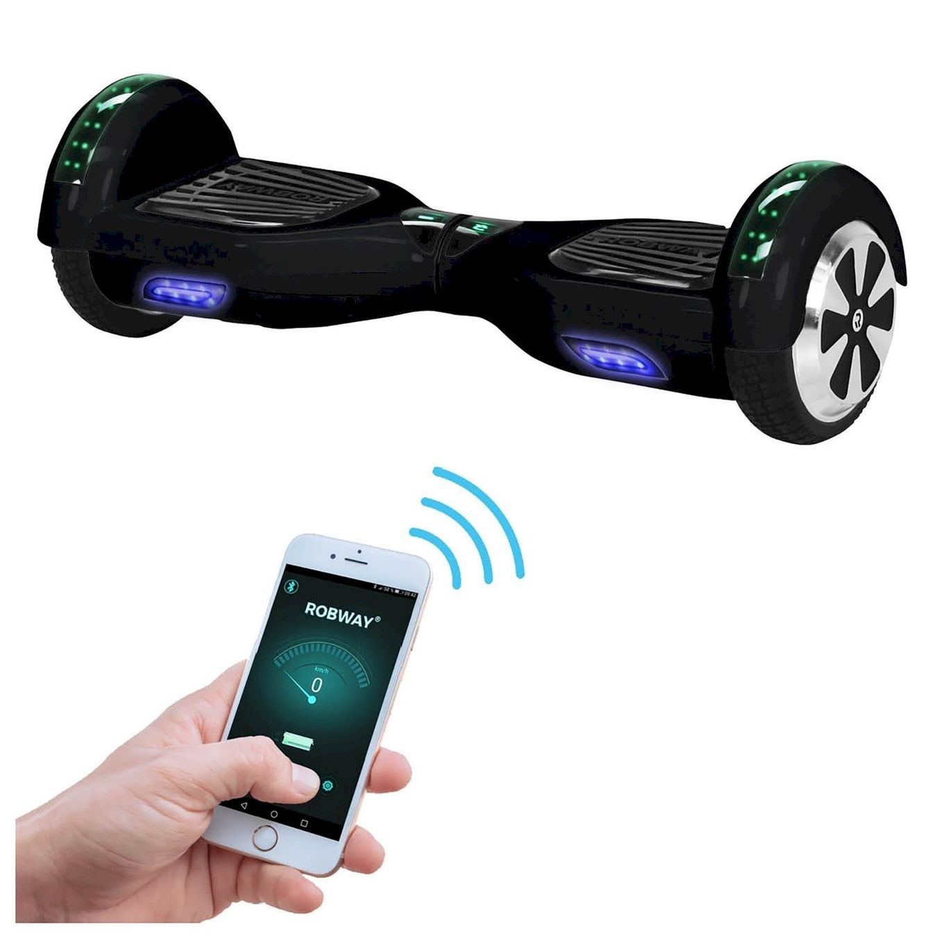 Robway Hoverboards: Robway W1 Hoverboard 2.0 Schwarz – Neu und originalverpackt aus Bottighofen von zaap