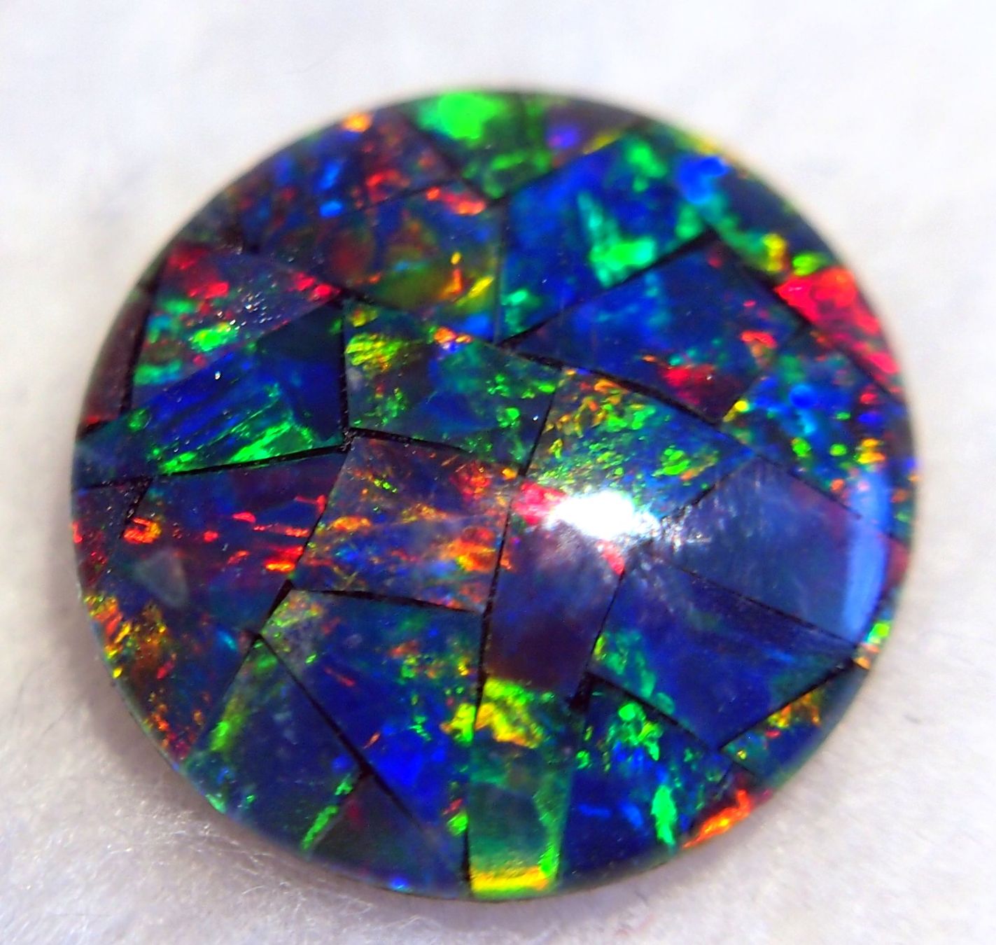 Pietre preziose: 11,7 CTS QUALITY STUNNING MOSAIK-OPAL AAA – Nuovo e nell'imballaggio originale da Reinach BL venduto da Marblue 7