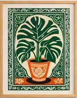 Poster affiche Impression Tropicale Bohème Vintage rétro