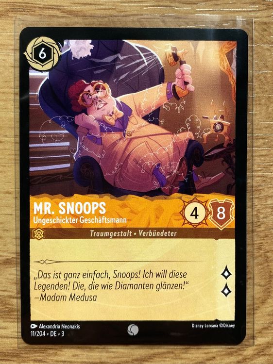 Mr. Snoops DE 11 Disney Lorcana 3 | Kaufen auf Ricardo