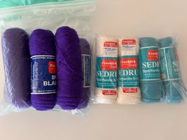 Froehlich Wolle Wollpaket nr 9 verschiedene Farben neuwertig