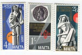 Briefmarken "Aktion gegen den Hunger". Malta
