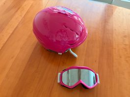 Skihelm Gr S/M 52-55 pink