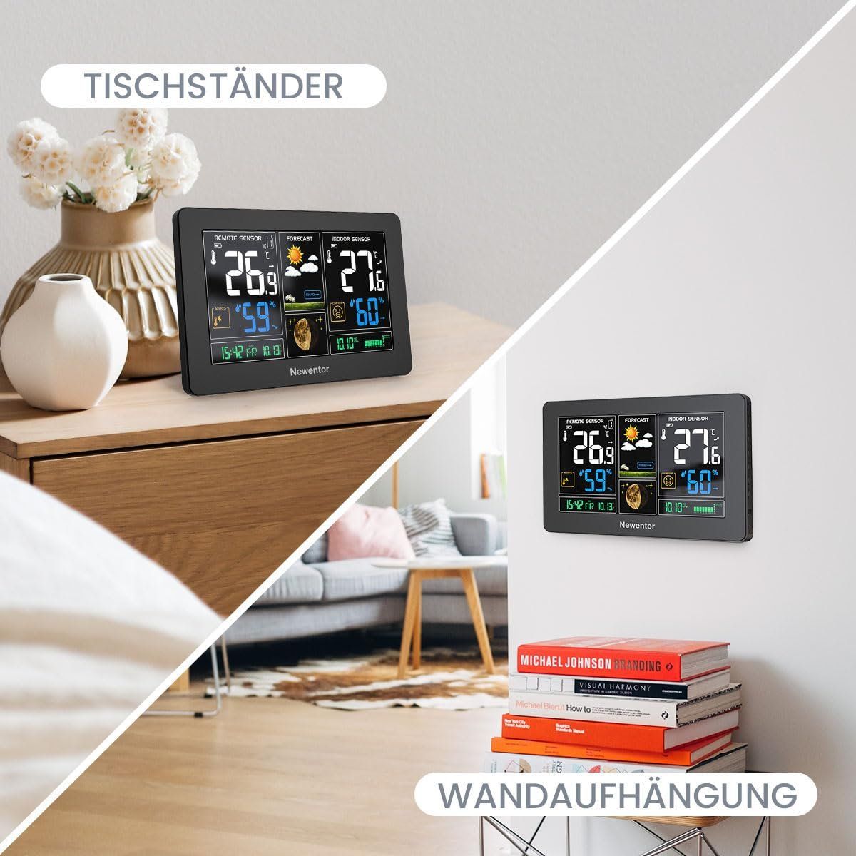 Sonstiges für Haushalt & Wohnen: Wetterstation Funk mit Außensensor – Neu und originalverpackt aus Nuglar von SaleRitter 7