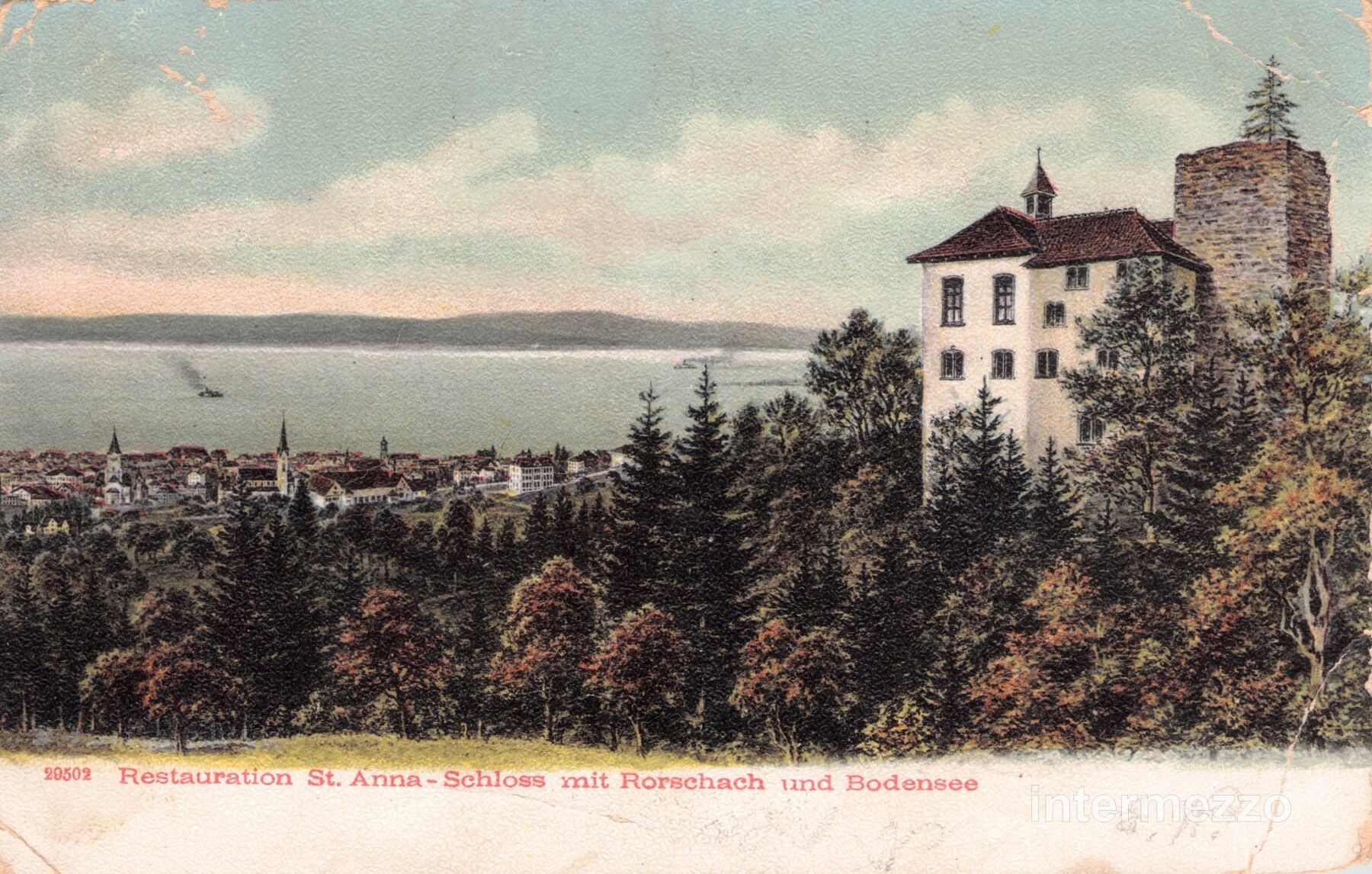 Cartes postales: Rorschach SG // 1905 St. Annaschloss // Bodensee – D'occasion à Basel par intermezzo12