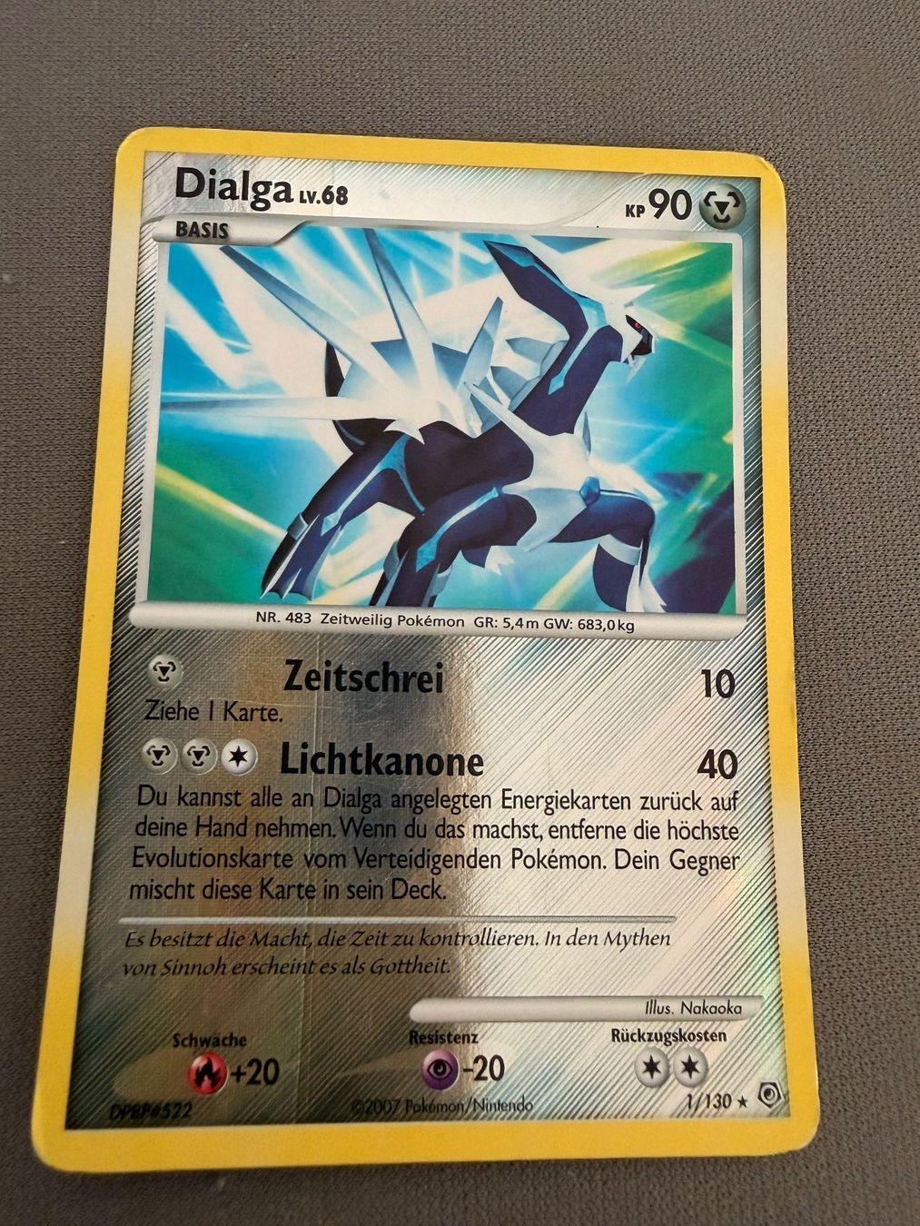 Pokémon Sammelbilder & Trading cards: Pokemon Dialga 1 / 130 – Gebraucht aus untersiggenthal von stephanymar