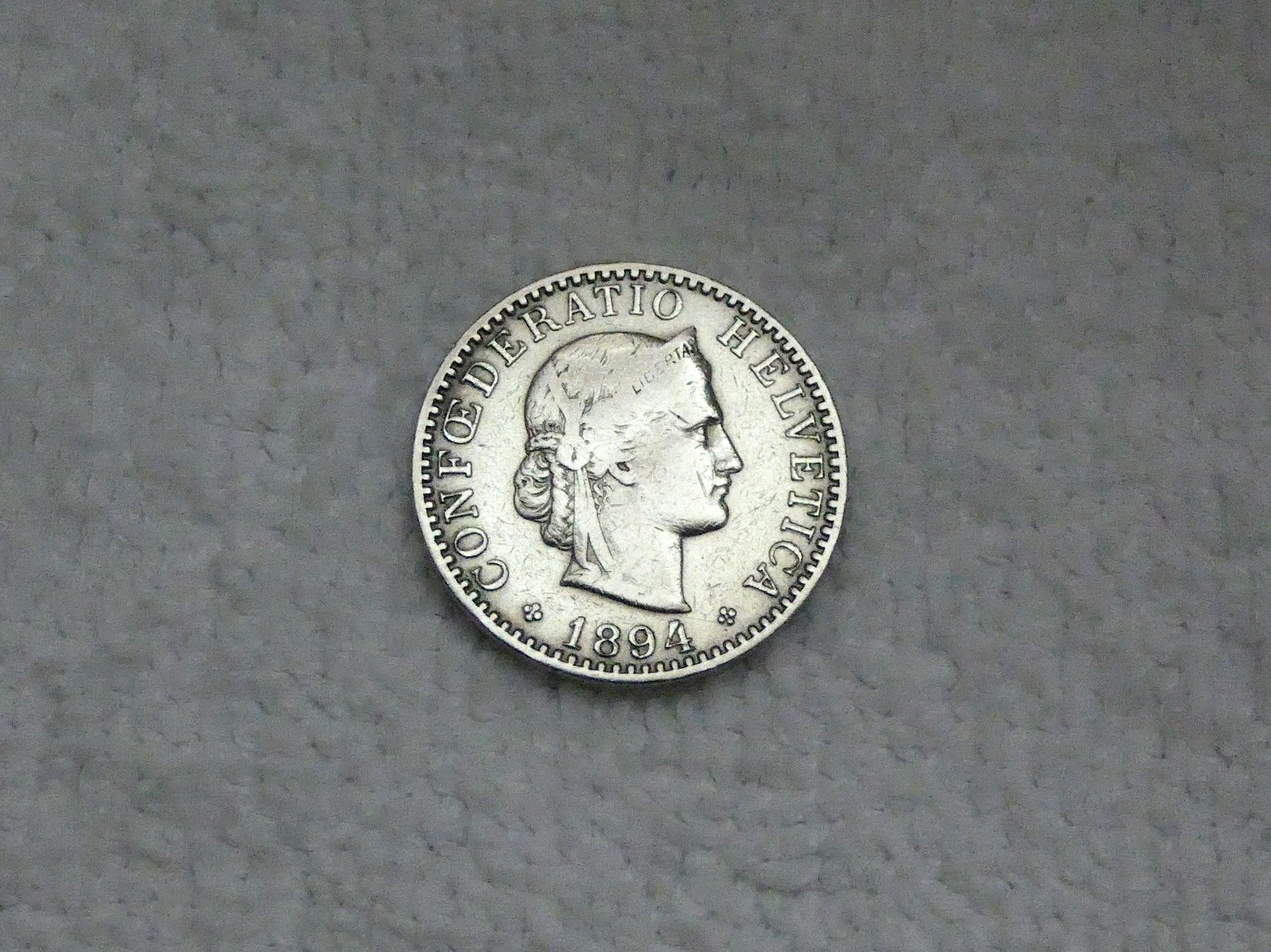 Tutti le monete: 20 centimes/rappen 1894 – Usato da Nyon venduto da Ilmi09