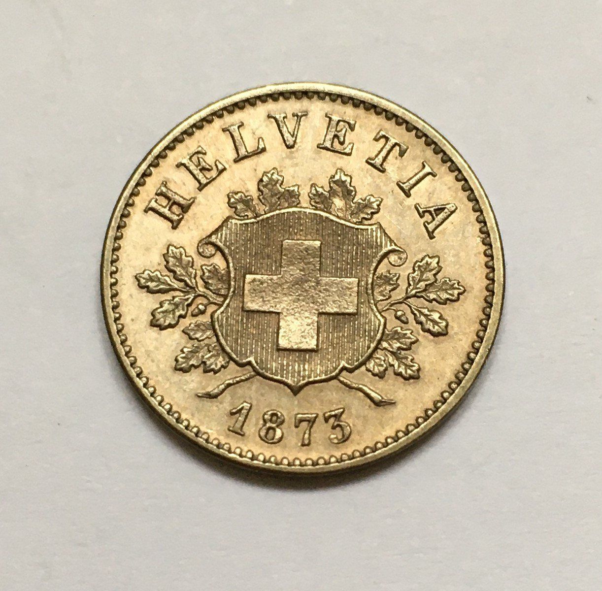Tutti le monete: 1873 10 Rappen unz – Nuovo (secondo la descrizione) da Kirchberg SG venduto da Z-Collection