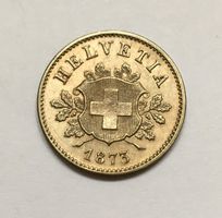 1873 10 Rappen unz
