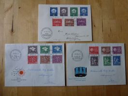 Lot ++ FDC 1955 und 2x FDC 1956