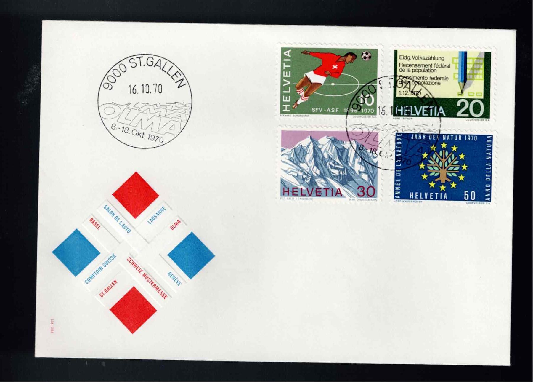Tutti i francobolli: CH FDC Satz 1970 – Usato da Koblenz venduto da Markenhimmel