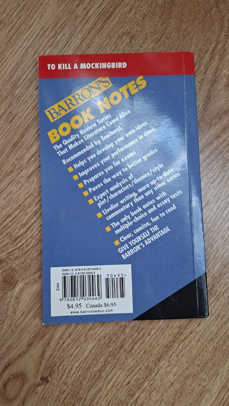 Libri: Barron's Book Notes To Kill a Mockingbird Harper Lee Buch – Usato da Egg b. Zürich venduto da kim_a5tx 1
