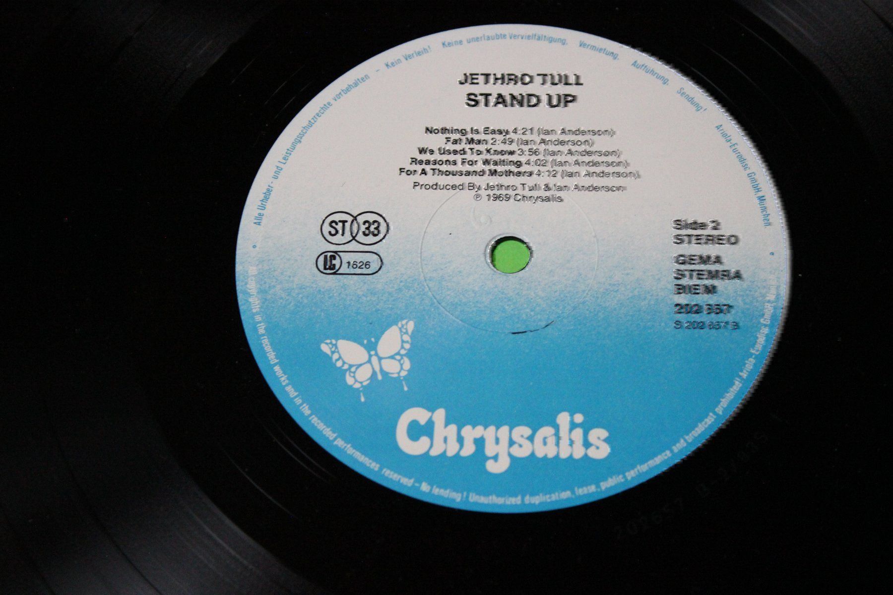 Schallplatten: Jethro Tull - Stand up 1969 LP Vinyl – Gebraucht aus Tübach von JamesStone 5