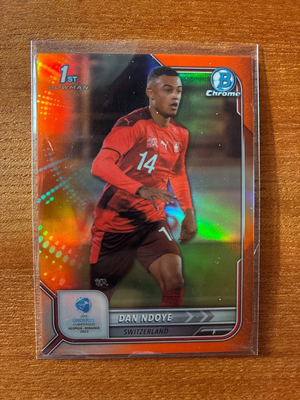 Topps Sammelbilder & Trading cards: Topps Bowman Chrome 1st  Dan Ndoye Schweiz /75 – Gebraucht aus Wangenried von Garagara