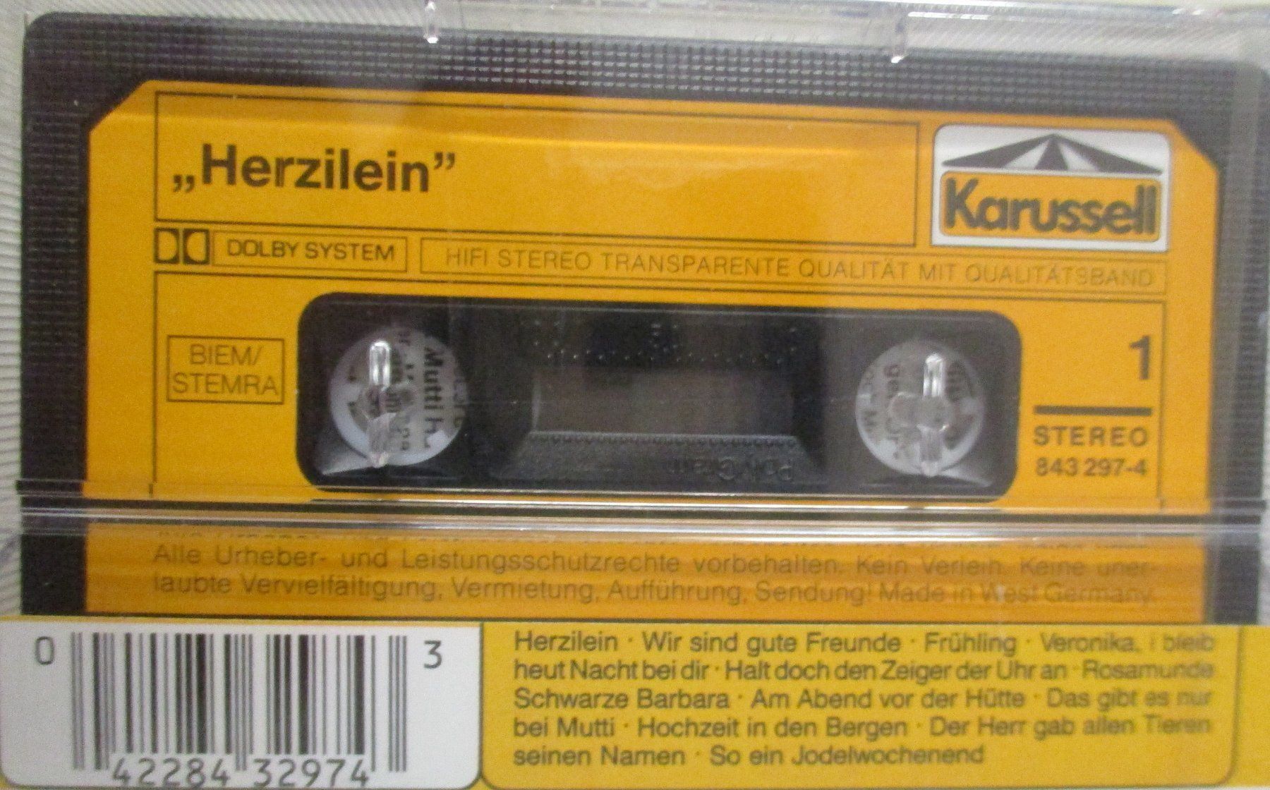 Musicassette: " Herzliein " / Kassette / MC – Nuovo e nell'imballaggio originale da Flumenthal venduto da novbra 1