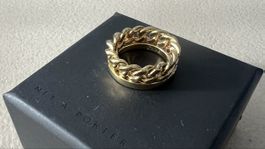 Chloé Ring, goldfarben, Grösse 52