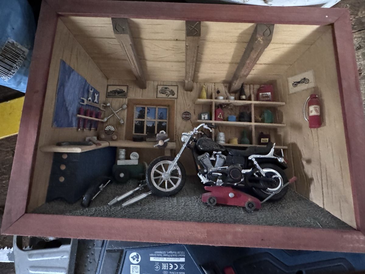 Kit di modellismo & Modellini statici: Diorama Motorradwerkstatt mit Harley Davidson, – Usato da Seon venduto da kst_d7jh 2