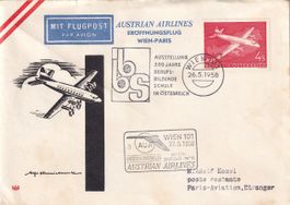 Erstflug AUA Wien - Paris 1958