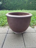 Keramik Blumentopf, Braun