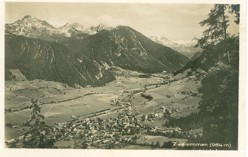 Cartoline postali: Zweisimmen + 1926 – Usato da Emmenbrücke venduto da teestube