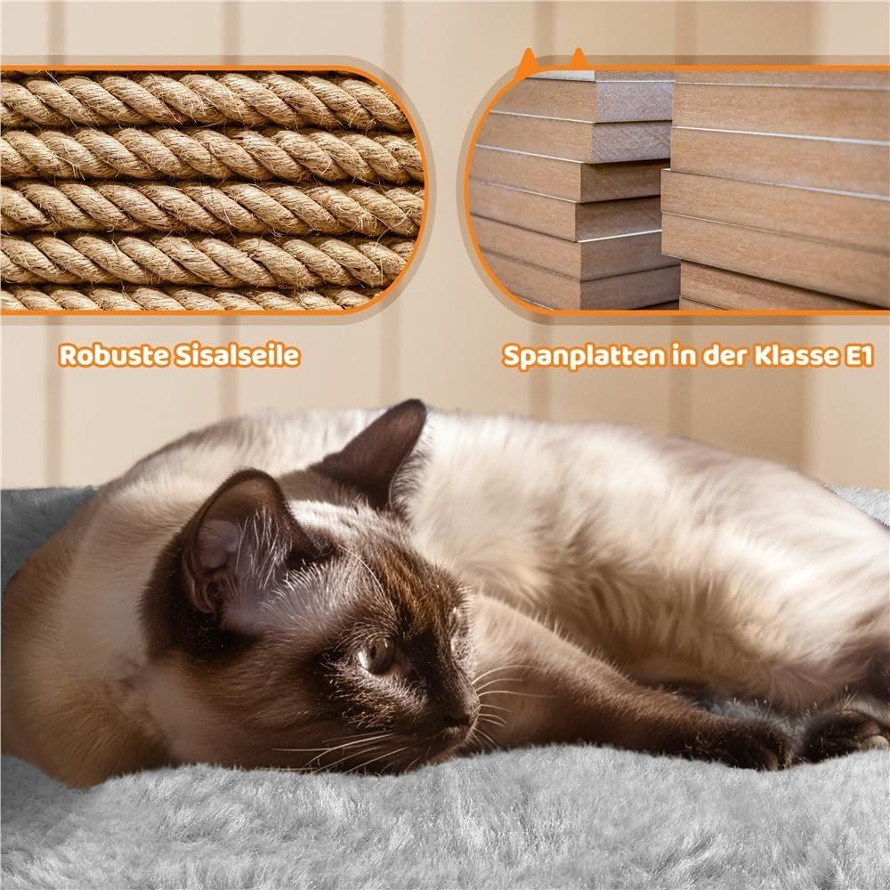 Arbres à chats: Katzenkratzbaum 174 cm, Katzenbaum Gross,  Hellgrau – Neuf avec emballage d'origine à Oberentfelden par Sch_md58 8
