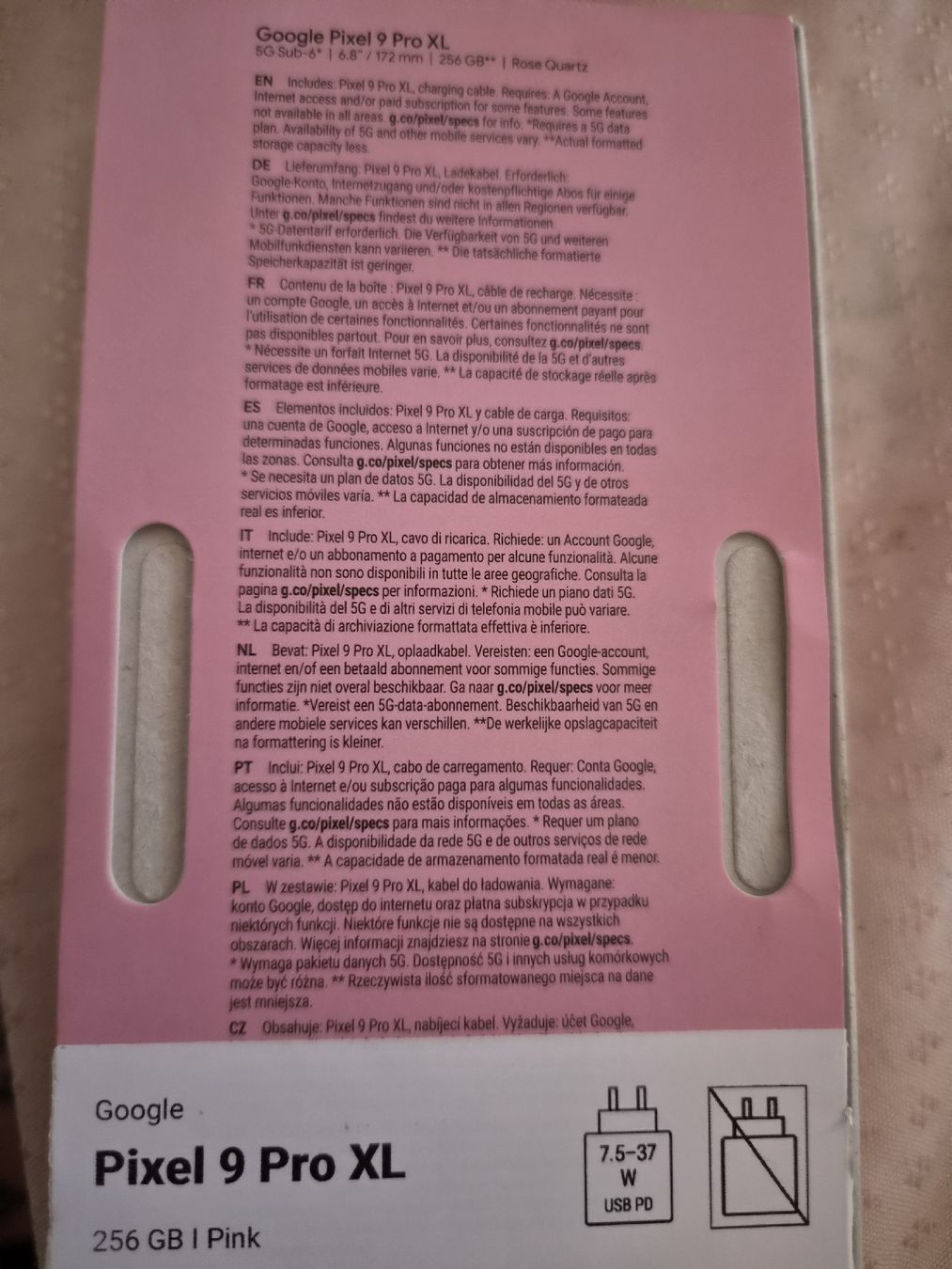 Google Telefoni cellulari / Smartphones: Google Pixel 9 Pro XL 256GB rosa Quartz – Usato da Attiswil venduto da Velvet81 3