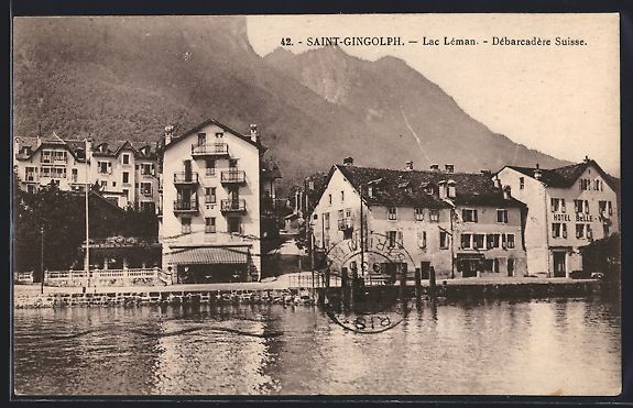 Cartes postales: Saint-Gingolph, Lac Léman, Débarcadèr – D'occasion à Berlin par bartko-reher