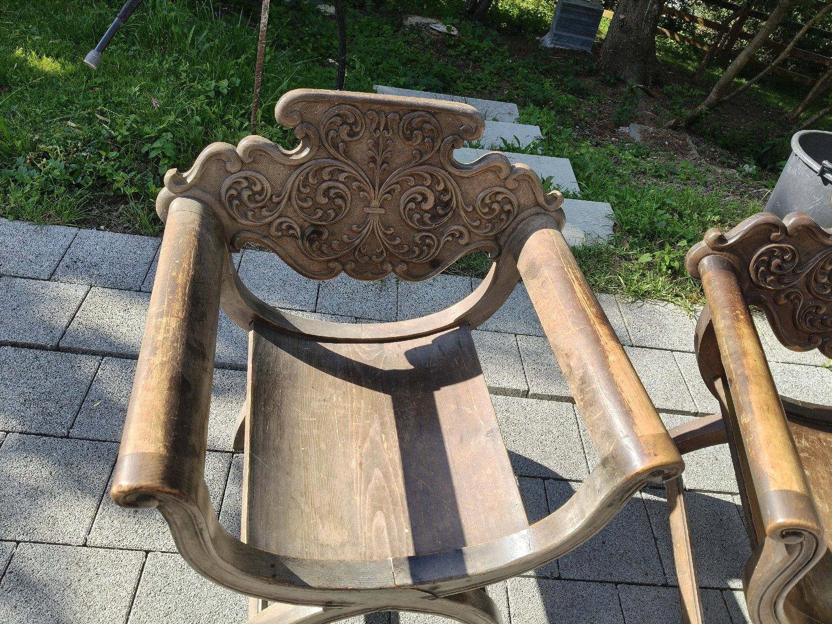 Chaises: 2 antike Scherenstühle – D'occasion à Matzendorf par tho_wq7t 1