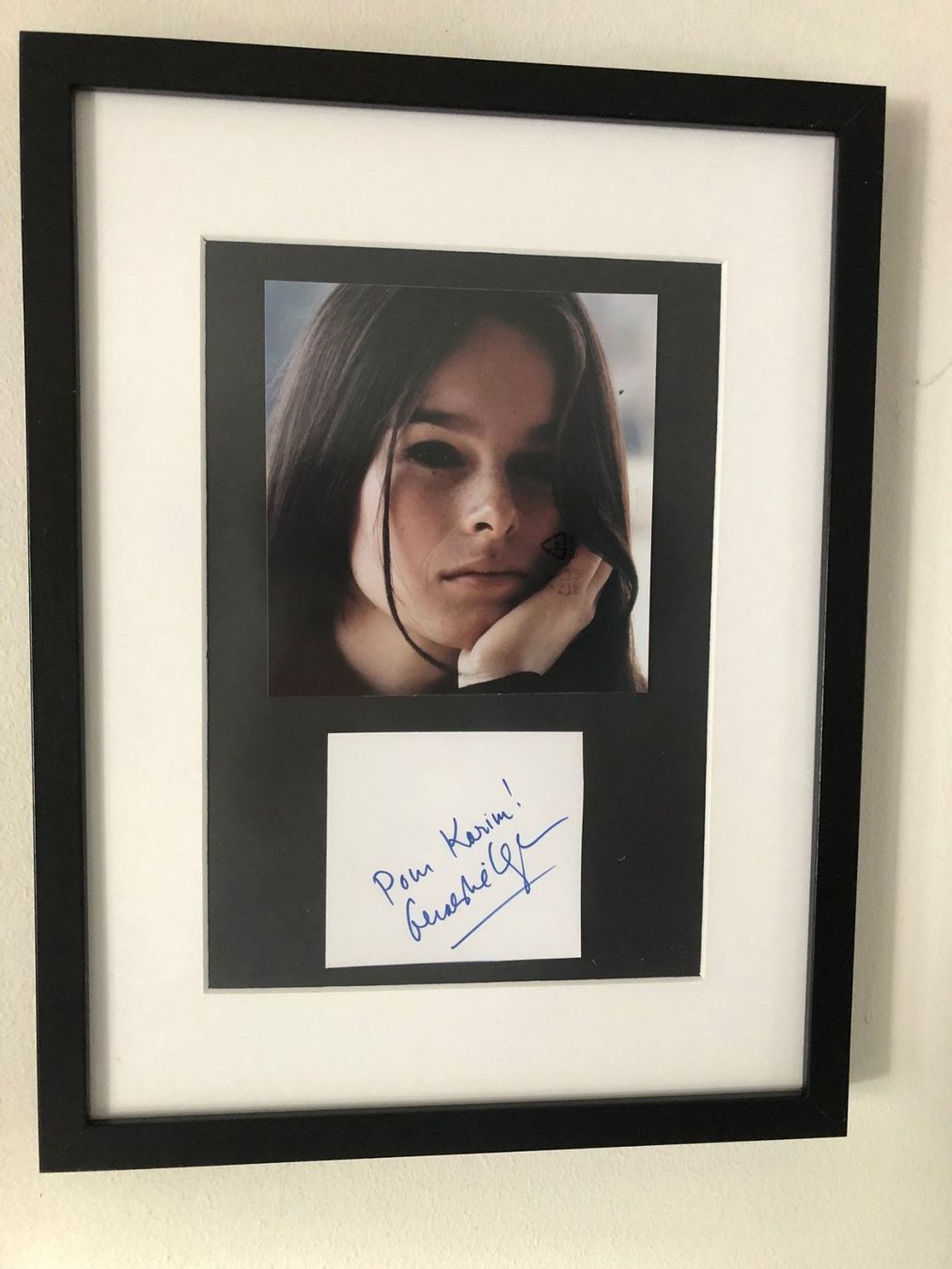 Autografi: Geraldine Chaplin - Passepartout / AUTOGRAMM MIT COA ! – Usato da Egg b. Zürich venduto da Dbunny