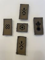 5 Schweizer Armee Abzeichen - Klett
