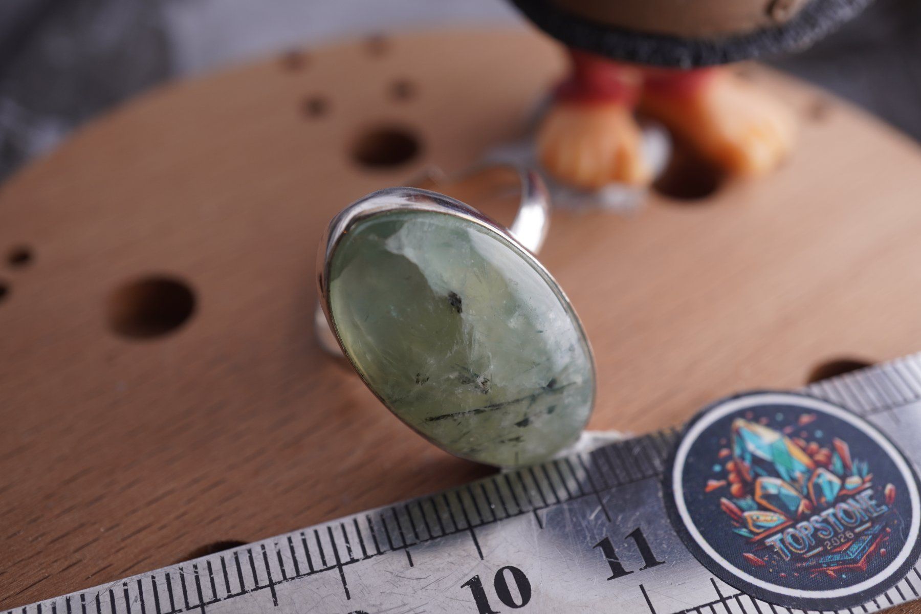 Minerali & Pietre curative: Phrenit Grün   ring Grösse  Variabel     (Räumung!) – Nuovo e nell'imballaggio originale da Eschenbach SG venduto da topstone 2