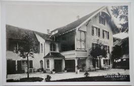 Alte Postkarte ungelaufen, Hotel Pension Waldeck Langenbruck