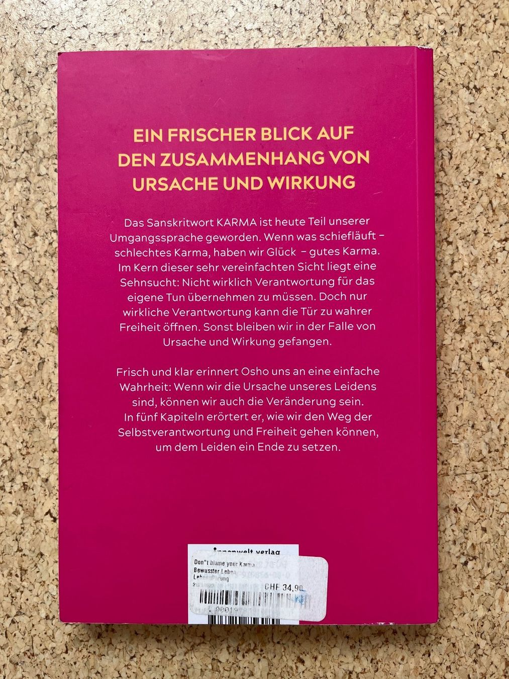 Libri: Taschenbuch "Don't  blame your Karma", Osho – Usato da Grosswangen venduto da Vita500 1