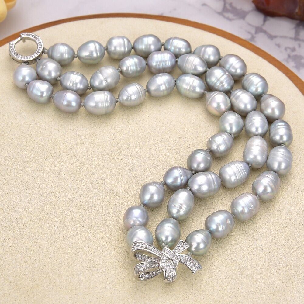 Bracciali & Braccialetti: Grau Lua Perlen Armband Echt 1.2 cm Bracelet Perle Vrai – Nuovo (secondo la descrizione) da Prilly venduto da ilyria73 1