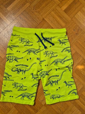 Shorts gelb/grün mit Dino's, Gr. 134