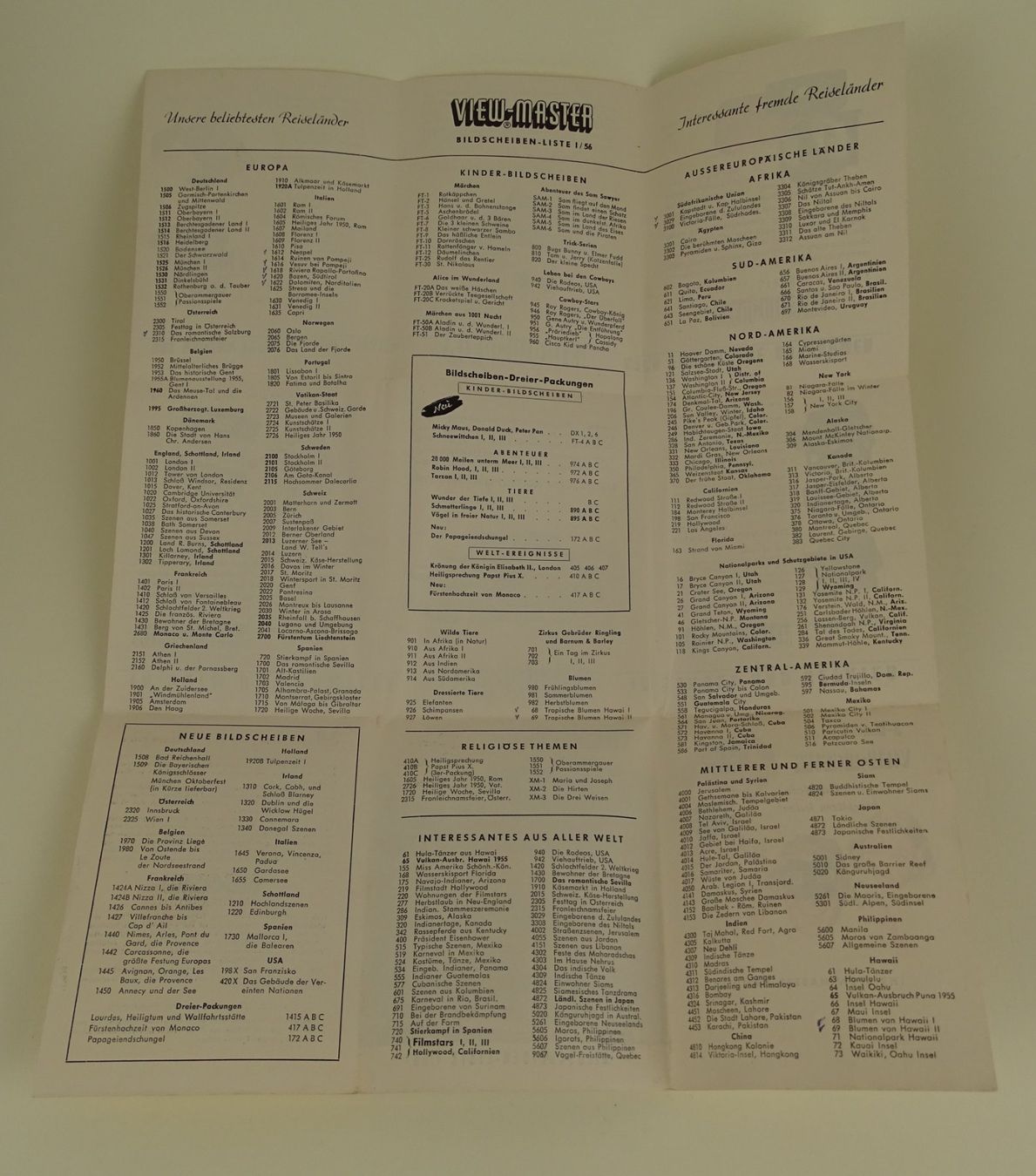 Giocattoli: VIEW-MASTER 3-DIMENSION VIEWER MODEL E & 26 SCHEIBEN – Usato da Grüningen venduto da Kartensammler 4
