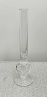 Vase aus Glas, Herzform (27 cm Höhe)