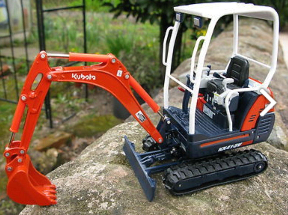 Kubota Kit di modellismo & Modellini statici: KUBOTA KX41-3V MINI EXCAVATOR DIECAST SCALE MODEL – Nuovo e nell'imballaggio originale da Trélex venduto da Arnaudyak