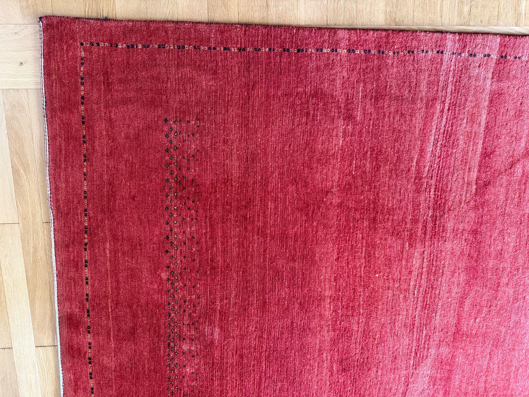 Gabbeh Tappeti: Roter Gabbeh Orientteppich,, 198,5 x 148 cm – Usato da Oftringen venduto da Wiggiwave 7
