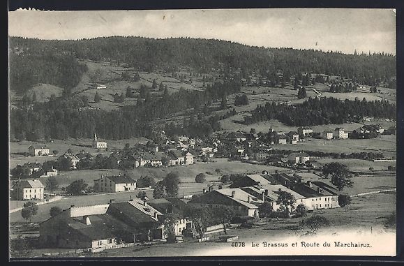 Cartoline postali: Le Brassus, vue generale et route du Mar – Usato da Berlin venduto da bartko-reher