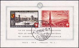 1942, Bundesfeierblock ll Nr. B19, von HORN 6.Vlll.42